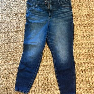 American Eagle Curvy Super Hi-Rise Jegging- Dark Blue Ankle Jeans